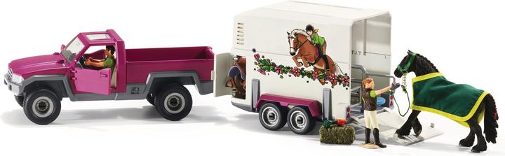 Schleich Pick-Up mit Pferdeanhänger