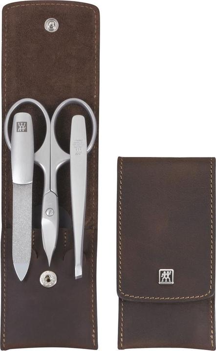 Actual product image Zwilling TWINOX Mountain pocket case, brown, 3-pcs.