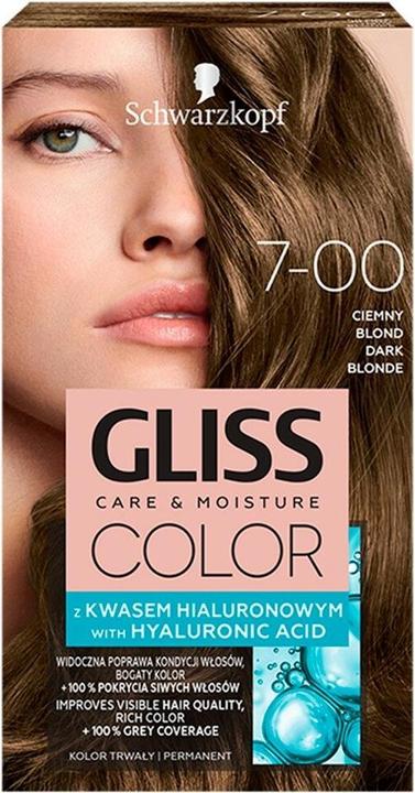 Schwarzkopf Gliss Color Hair Dye 7-00 Dark For light hair (7-00 Dark For light hair)