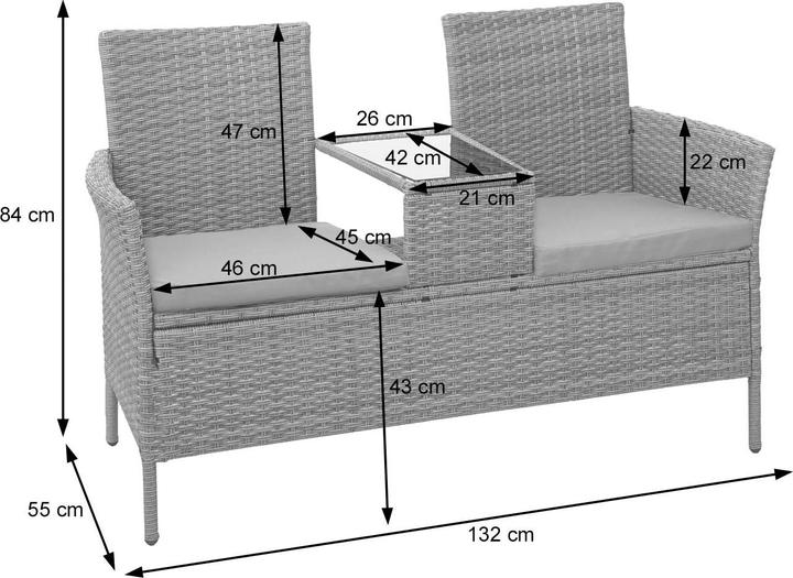 Actual product image Jamb Garden bench