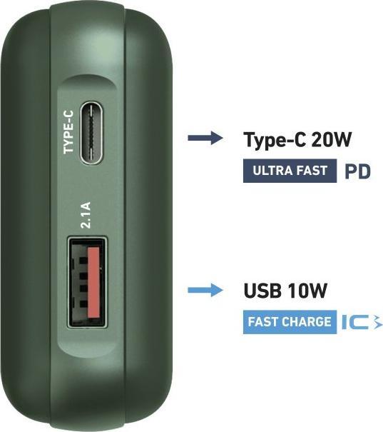 Actual product image SBS Power Delivery 20W, 10,000 mAh (10000 mAh, 20 W, 37 Wh)