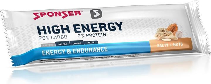 Produktbild Sponser High Energy Bar (Nuss, Salzig, 30 Stk., 1350 g)