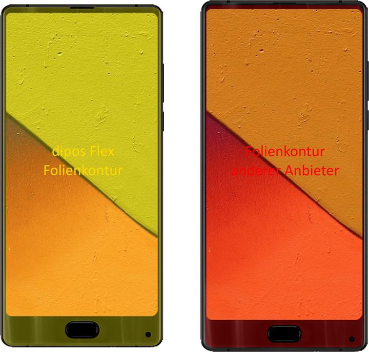 Produktbild Dipos Displayschutzfolie Full-Cover 3D (2 Stück, Maze Alpha X)