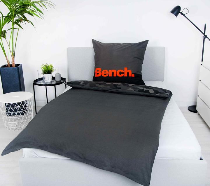 Produktbild Herding Klaus GmbH Bettwäschegarnitur Bench Camouflage Anthrazit (Duvetbezug, 160 x 210 cm)