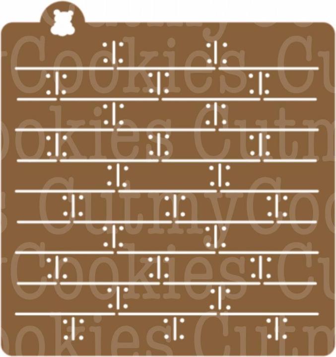 Produktbild Cut my Cookies Schablone Holzlatten Weiss