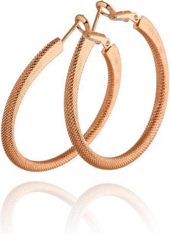 Hermex Vergoldete LUXUS Ohrringe - Rosa Gold (Kupferlegierung)