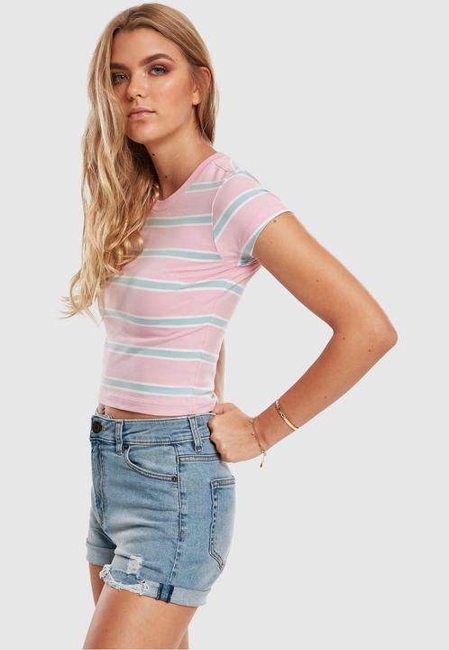 Image du produit Urban Classics Ladies Stripe Cropped Tee (XL)