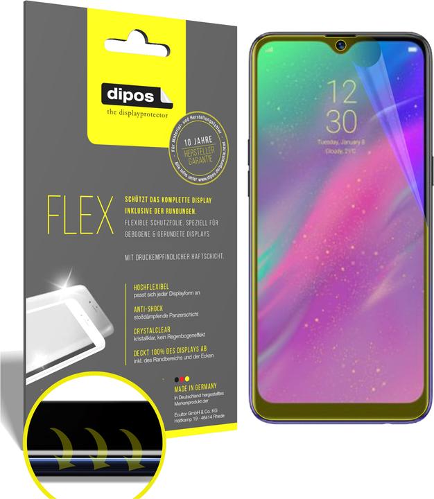 Produktbild Dipos Displayschutzfolie Full-Cover 3D (3 Stück, Realme 3 Pro)