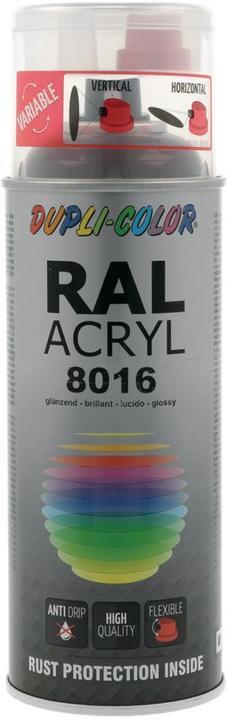 Produktbild Dupli-Color Acryllack glänzend RAL 8016 mahagonibraun (Mahagonibraun, 0.40 l)
