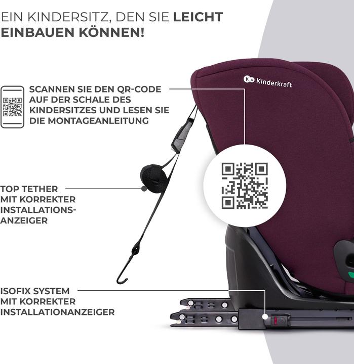 Image du produit KinderKraft Oneto3 (Siège pour enfant, Norme ECE R129/i-Size)