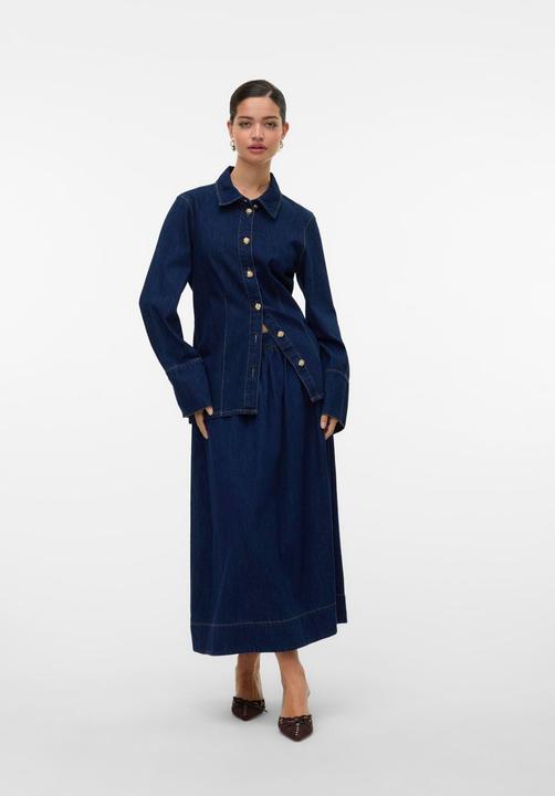 Actual product image Vero Moda VMMAIKEN Hohe Taille Midirock Jeansrock (XL)