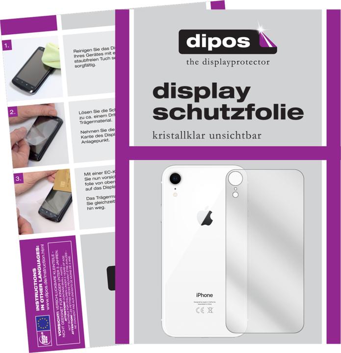 Produktbild Dipos Displayschutzfolie Crystalclear (2 Stück, Apple iPhone XR)