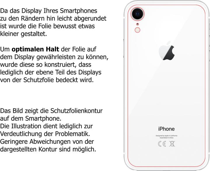 Produktbild Dipos Displayschutzfolie Crystalclear (2 Stück, Apple iPhone XR)
