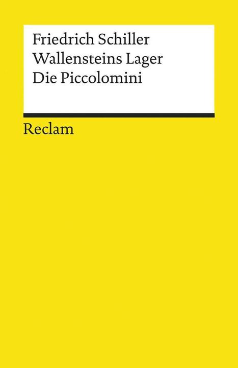 Produktbild Wallensteins Lager. Die Piccolomini (Deutsch, Friedrich Schiller, 2017)
