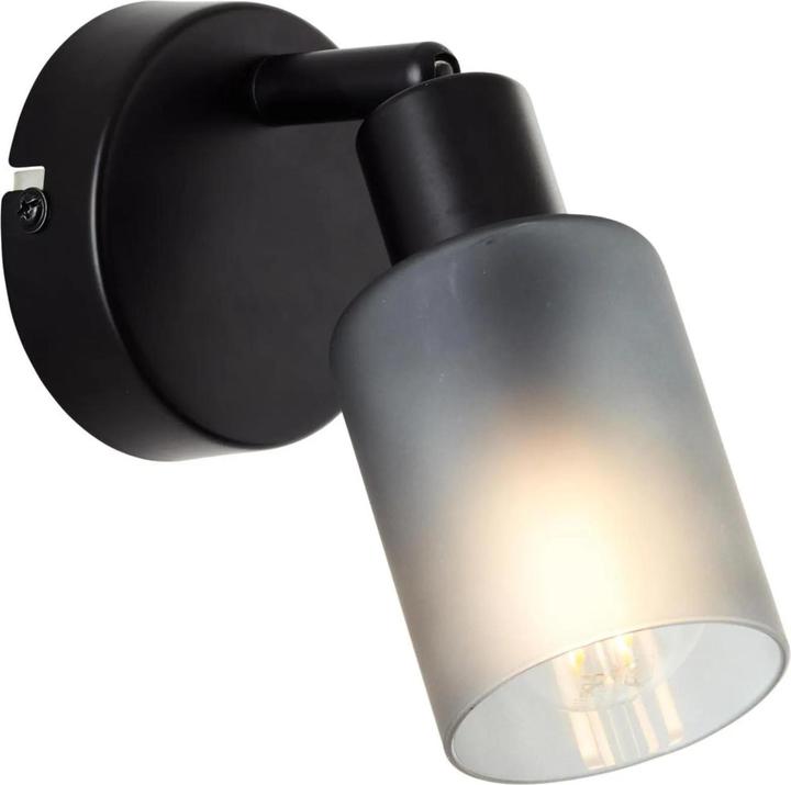 Produktbild Brilliant Loralie Wandspot schwarz/rauchglas (E14)