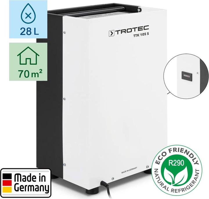 Trotec TTK105S HC (70 m², 28 l/24h)