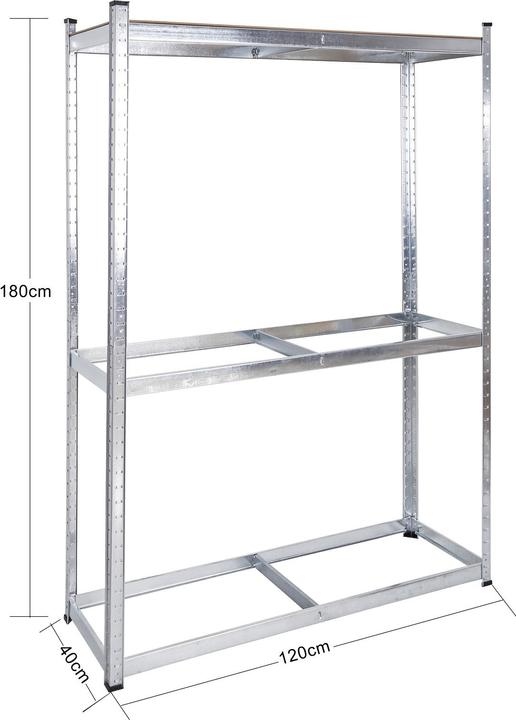 Produktbild Wiltec Reifenregal Reifenständer 795 kg 180x120x40cm Werkstattregal Schwerlastregal