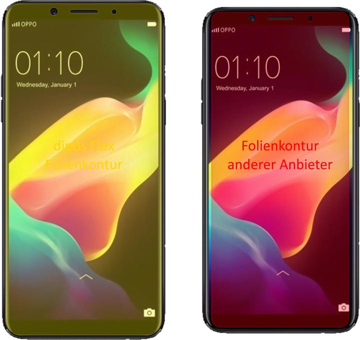 Actual product image Dipos Screen Protector Full-Cover 3D (2 Piece, Oppo F5 Youth)