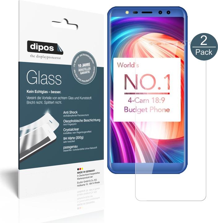 Actual product image Dipos Screen Protector Anti-Shock (2 Piece, Leagoo M9)