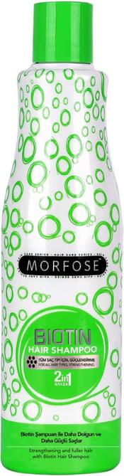 Actual product image Morfose 2in1 Biotin Hair Shampoo 500ml - Strengthening, Silky Soft, Nourishing (500 ml, Liquid shampoo)