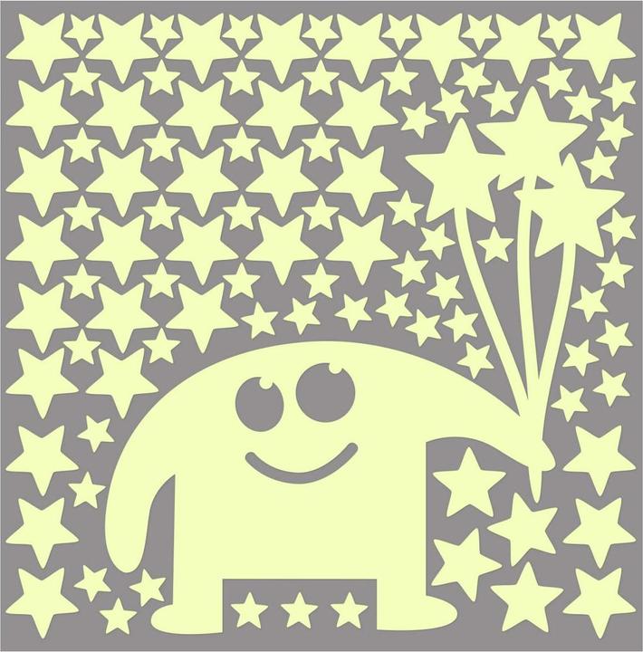 Produktbild Trenddeko Leuchtsticker Monster (21 x 28 cm)