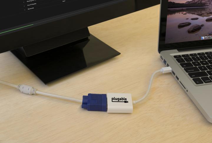 Actual product image Plugable Mini DP (TBT 2) to VGA Adapter (VGA, Mini DP)
