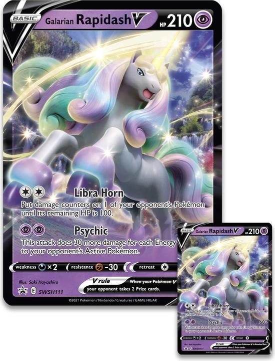 Actual product image Pokémon Galarian Rapidash V Collection (English, Box Set & Collection)