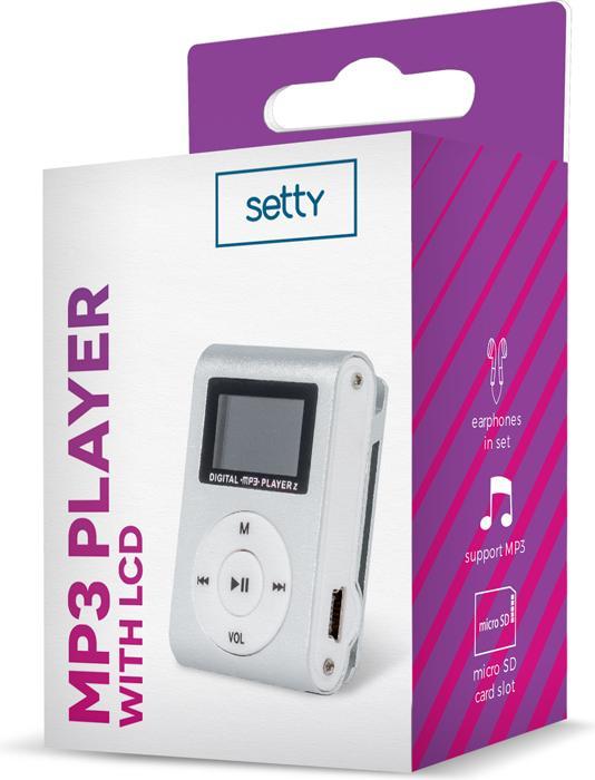 Actual product image Setty MP3 with LCD + earphones silver (32 GB)