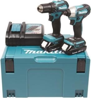 Image du produit Makita DLX2220AJ Kit d'outillage sans fil 18V 2x2.0Ah Li-ion (DDF483+DTD155) (Fonctionnement sur batterie)