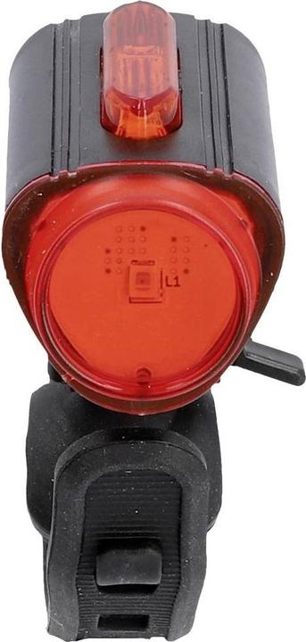 Actual product image Fischer Bicycle lighting set TWIN-60/30/15 LED black (180 lm)