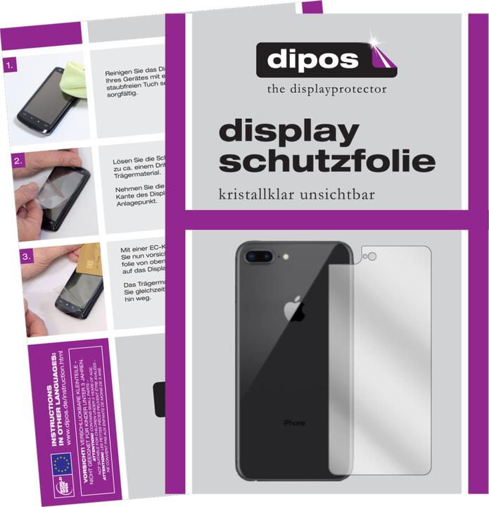 Dipos Displayschutzfolie Crystalclear (6 Stück, Apple iPhone 8 Plus)