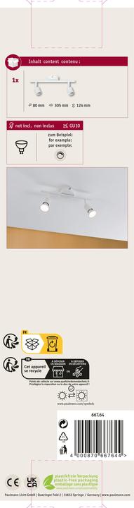 Image du produit Paulmann Coup de projecteur sur la Caroline (GU10)