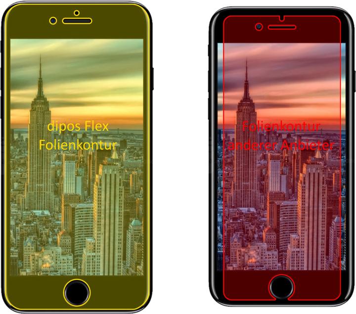 Actual product image Dipos Screen Protector Full-Cover 3D (3 Piece, Apple iPhone 8)