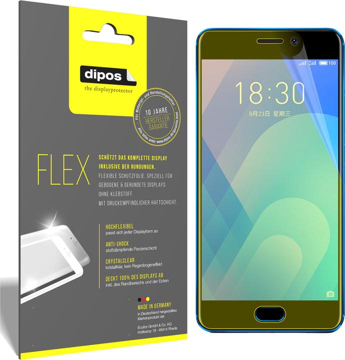 Produktbild Dipos Displayschutzfolie Full-Cover 3D (3 Stück, Meizu M6 Note)