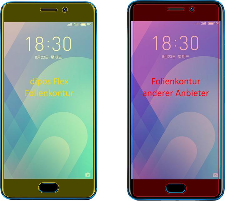 Produktbild Dipos Displayschutzfolie Full-Cover 3D (3 Stück, Meizu M6 Note)