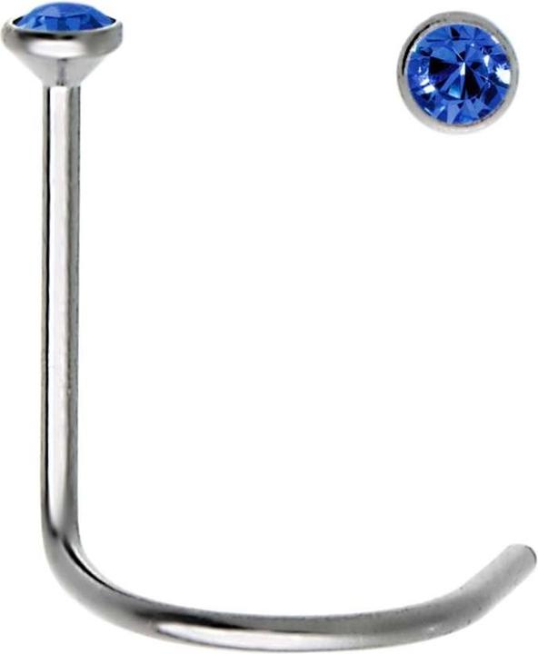 Image du produit Bijouteria Piercing nez (Acier inoxydable, Cristallin)