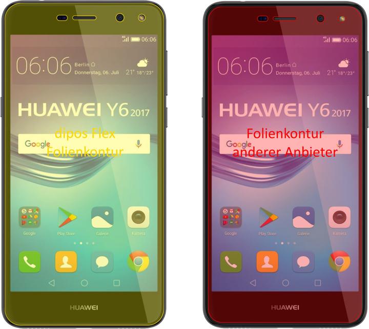 Actual product image Dipos Screen Protector Full-Cover 3D (3 Piece, Huawei Y6 (2017))