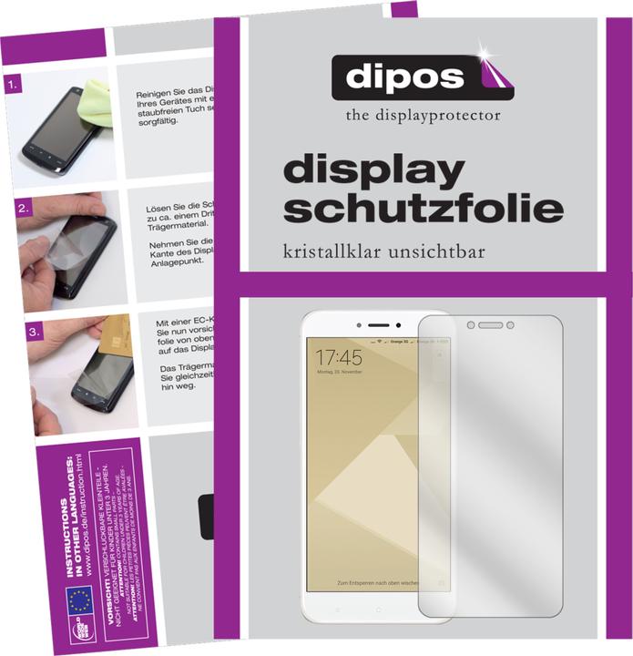 Image du produit Dipos Film de Protection d’écran Crystalclear (2 pièce(s), Xiaomi Redmi 4X)