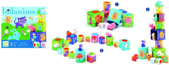 Actual product image Djeco Ludanimo 3in1