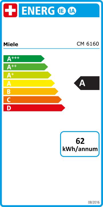 Energie-Label Miele CM 6160 Silver Edition