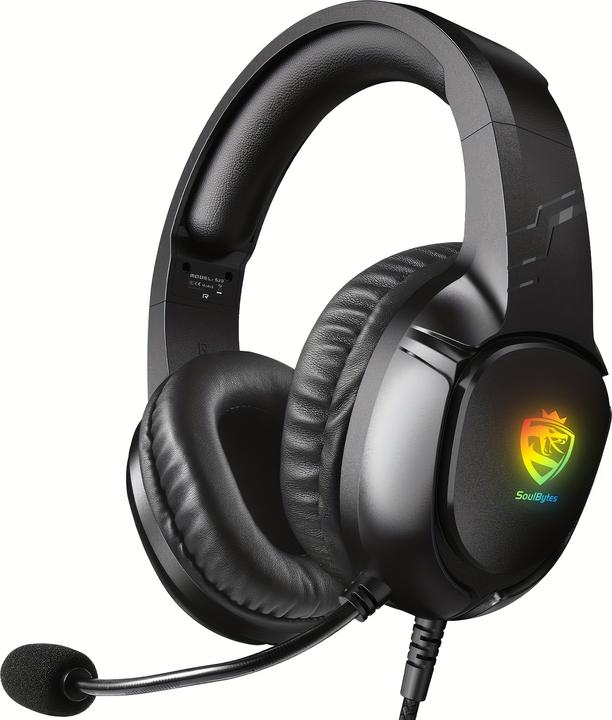 Produktbild PhoneLook SOULBYTES S20 RGB Gaming Headset mit Surround-Sound Mikrofon für PS4 / PS5 / XBOX / PC 3.5 mm (Kabelgebunden)