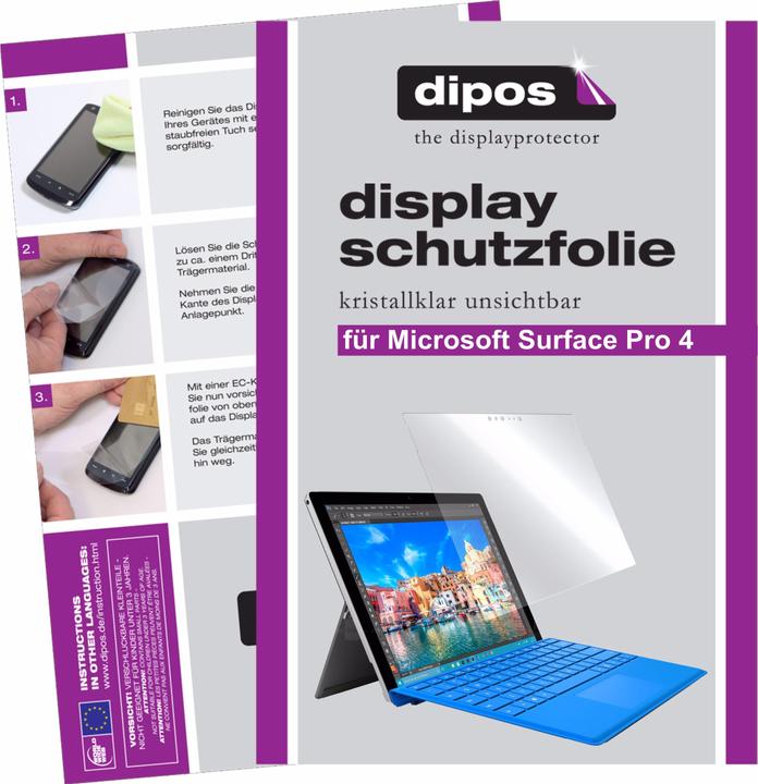 Immagine prodotto Dipos Pellicola Protettiva (2 Pezzo/i, Microsoft Surface Pro 4)