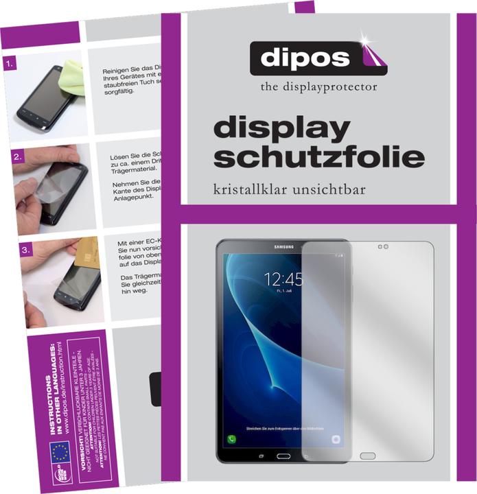 Image du produit Dipos Film de Protection d’écran Crystalclear (2 pièce(s), Samsung Galaxy Tab A 10.1)