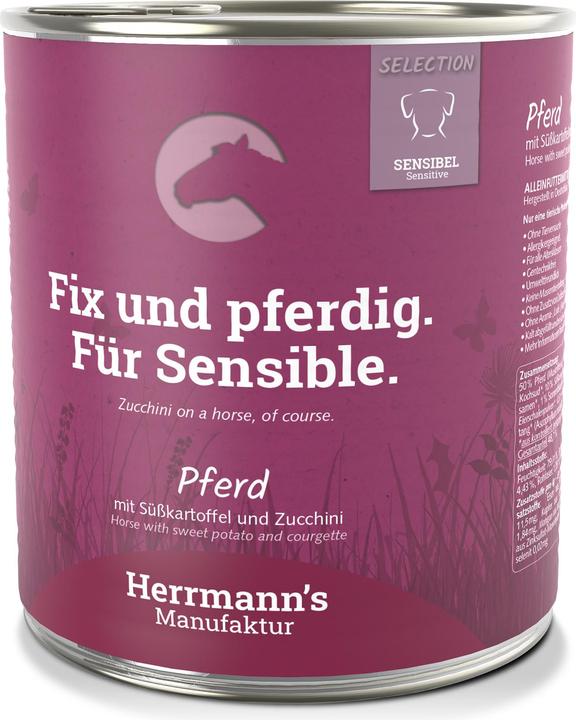 Produktbild Herrmann's Pferd mit Süsskartoffel und Zucchini (Adult, 6 Stk., 800 g)