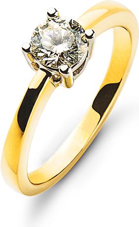 Natsumi Schmuck Diamantring Gelbgold 18K/750 0.50 ct H si