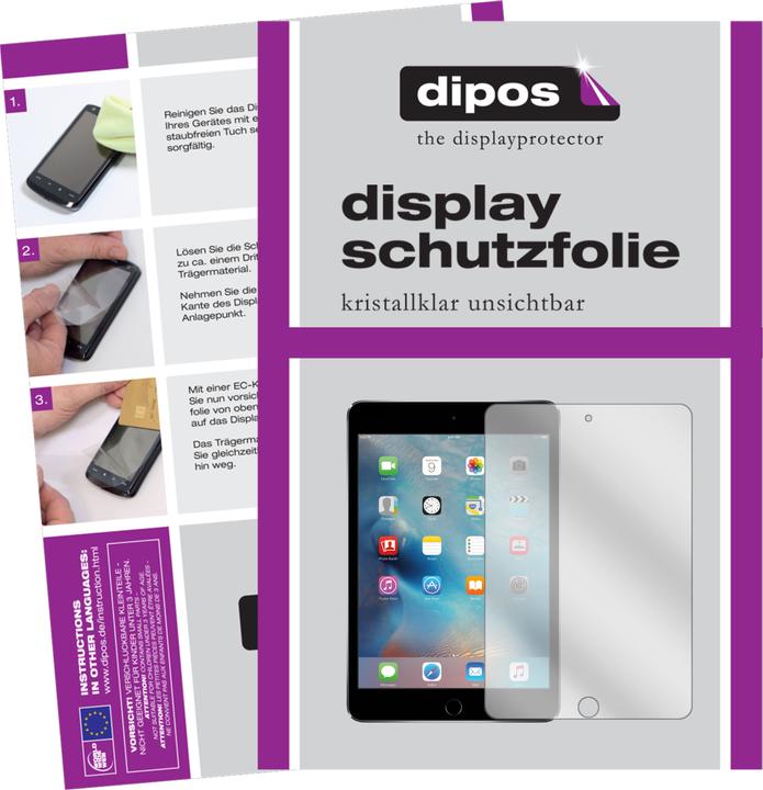Dipos Film de Protection d’écran Crystalclear (2 pièce(s), Apple iPad mini 4)