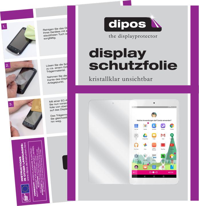 Actual product image Dipos Screen Protector Crystalclear (2 Piece, Telecom Tablet Pulse)