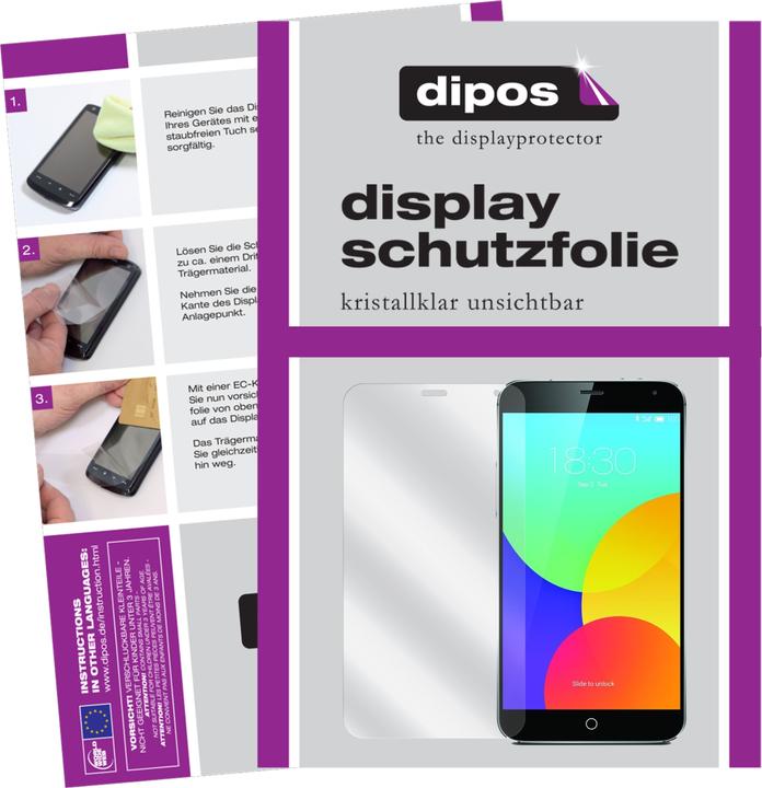Produktbild Dipos Displayschutzfolie Crystalclear (2 Stück, Meizu MX4)