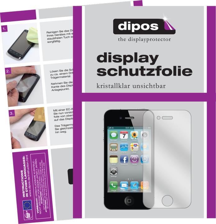 Actual product image Dipos Screen Protector Crystalclear (1 Piece, Apple iPhone 4, Apple iPhone 4s)