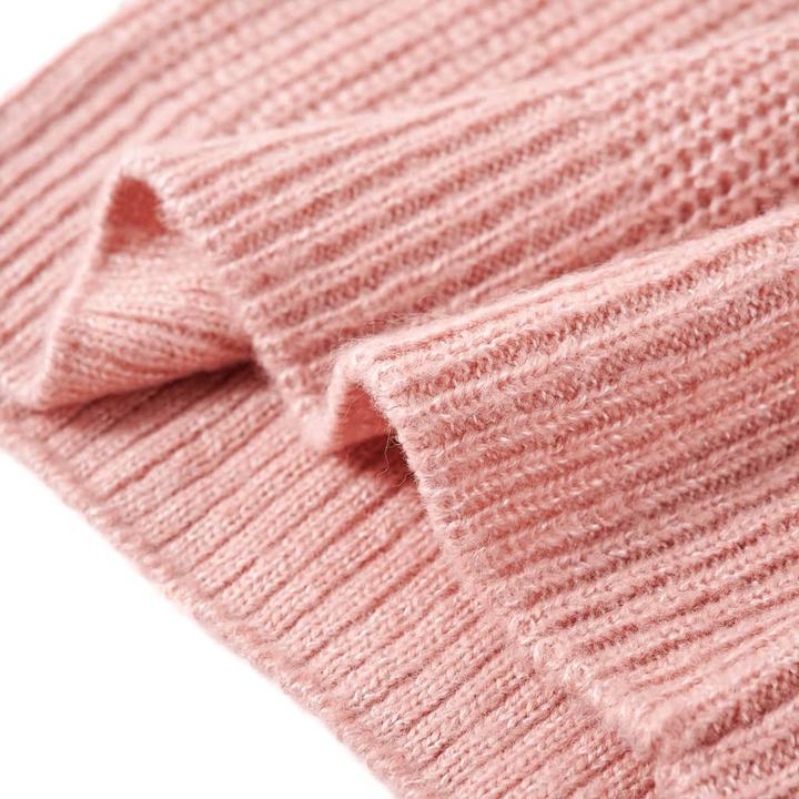 Produktbild VidaXL Kinder-Pulloverweste Gestrickt Hellrosa 92,Material: 67 (92)